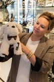 Deurstop Hond Polyester Lichtbeige (56841)