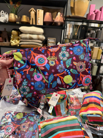 ***Oilily Flowers Colle Cosmetic Bag - Tawny Port