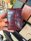 PASJESHOUDER PLUS CROCO BORDEAUX