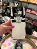 Loco Monky White Crazy Socks Logo