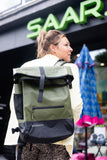 *** Fietstas Anna 2-in-1 27L Green Bike Backpack Pack of 8