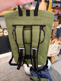 Ali Waterproof Bike Backpack – 2-in-1 Sage Green Bag