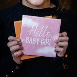 Tile baby girl pink 10x10x1cm