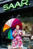 Automatic Long Rainbow Golf Umbrella, 16.