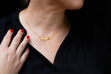 Ketting 18 Kt vergulde zilveren ONNO ketting | K0377PL