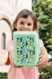 ****Lunchdoos met verdeler + vork Dinos