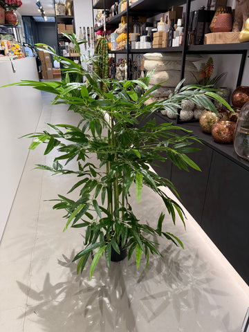 MICA DECORATIONS BAMBOO ARTIFICIAL PLANT IN POT - H150 X Ø60 CM - GREEN
