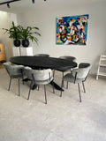 Eettafel Gerard Rond Mango Hout Zwart (23914)