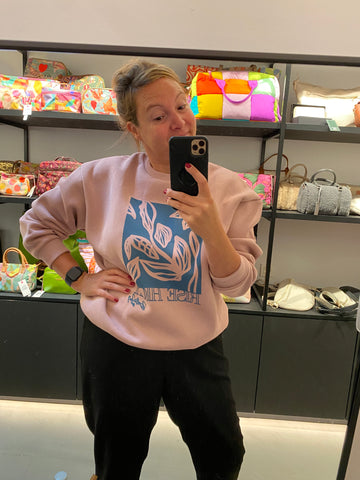 24COLOURS Sweatshirt in Pink