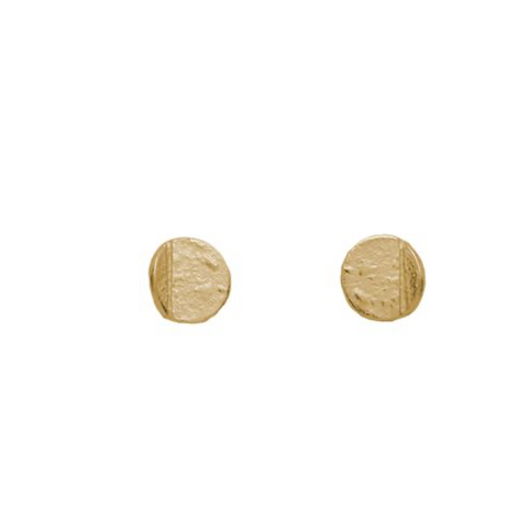 Oorbel 18 Kt vergulde zilveren ONNO oorsteker | OS0512PL