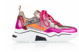 metallic - Sneakers | Steel / Fuchsia  Pluto sneakers met fuchsia/steel details "Winter 24"