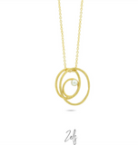 **Ketting - Zels - Goud met parel