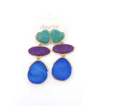 **Pop of colour Dangle - 14K + Blue