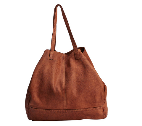 Shoulder bag Hailee, dark tan antique