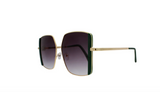 Valentina Groene Zonnebril UV400 Bescherming