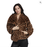 Jacket Sanna, black/brown
