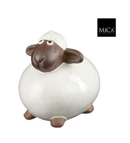 MICA DECORATIONS DECORATION SHEEP WHITE - L26XW22,5XH25CM