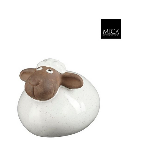 MICA DECORATIONS DECORATION SHEEP WHITE - L21,5XW17,5XH16CM