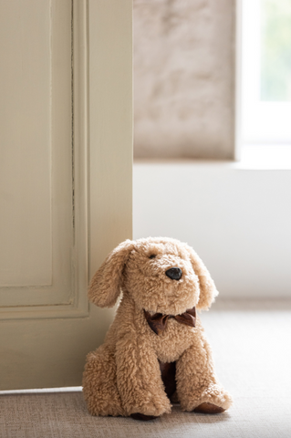 Deurstop Hond Polyester Beige (56843)