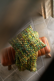 Deken Gebreeën Acryl Groen