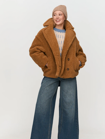 24COLOURS Jacke aus Teddy-Stoff