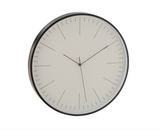 Klok Gerbert Aluminium Zwart (6617)