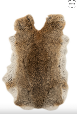 Konijnenvel Grijs-Bruin