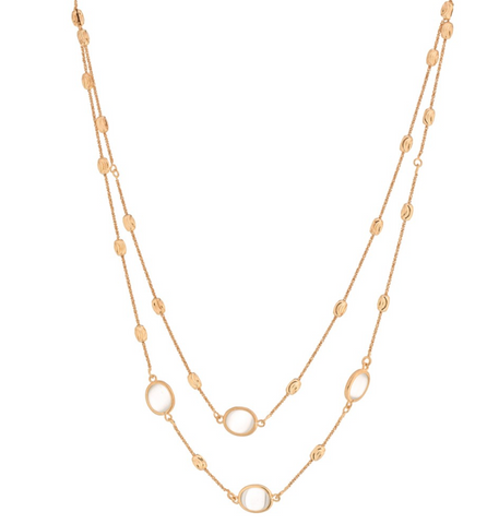 Ketting Collana Occhio Di Gatto Grigio Chiaro - Itaca Colors