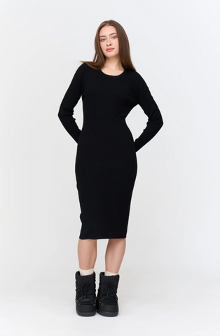 24COLOURS Kleid in Schwarz