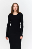 24COLOURS Kleid in Schwarz