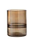 Vaas Cilinder Ribbel Glas Amber (23320)