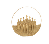 ****Figuren 7delig Cirkel Poly Goud (26737)