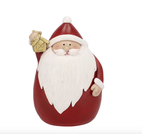 Belly jolly red xmas santa 10x9x14cm