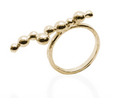 Ring 18 Kt vergulde zilveren ONNO ring | R0430PL