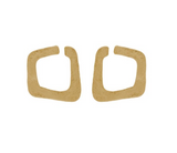 Oorbel 18 Kt vergulde zilveren ONNO oorsteker | OS0527PL