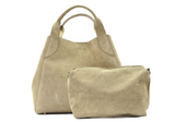 ELIZA BAG | BEIGE SUEDE