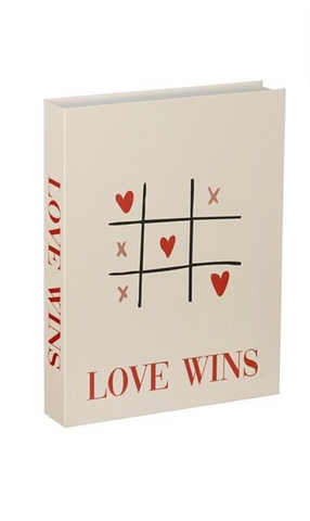 MICA DECORATIONS DECORATION BOOK LOVE WINS OFF WHITE FSC RECYCLED - L22XW29XH4,5CM