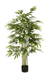MICA DECORATIONS BAMBOO ARTIFICIAL PLANT IN POT - H150 X Ø60 CM - GREEN