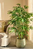 MICA DECORATIONS BAMBOO ARTIFICIAL PLANT IN POT - H150 X Ø60 CM - GREEN