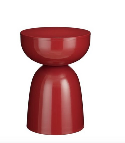 MICA DECORATIONS ELLIOT SIDE TABLE RED - H45XD32CM