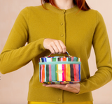 Oilily Stripes Cilan Beauty Case - Creme de Menthe