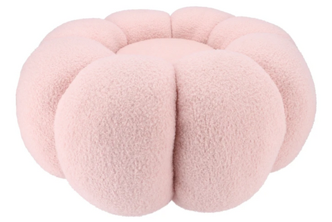 Teddy pink poof flower 65x30cm
