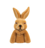 ****Konijn gevlokt Zen S bruin-16x11x28CM