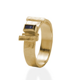 ** Ring 18 Kt vergulde zilveren ONNO ring | R0424IOPL