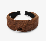 ***Haarband Bruin met knoop