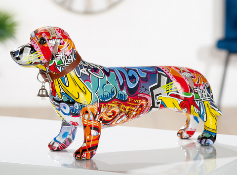 Figure Dachshund „Street Art“
