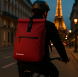 Ali Waterproof Bike Backpack – 2-in-1 Burgundy Pannier