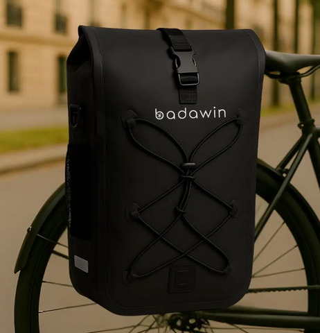 Hind Black 25/30L 2in1 Luggage Bike Bag
