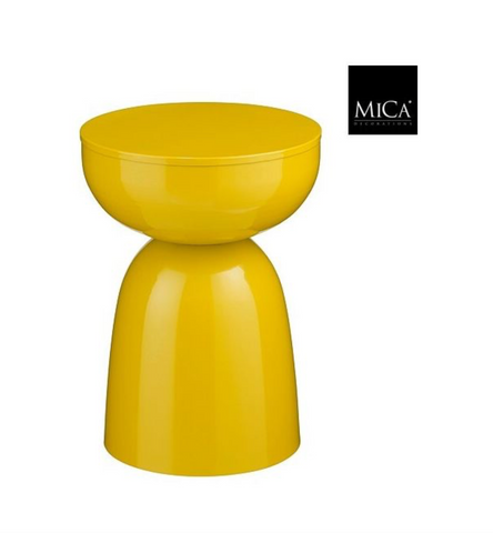 MICA DECORATIONS ELLIOTT BIJZETTAFEL D.GEEL - H45XD32CM