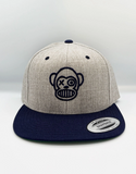 Loco Monky Snapback Cap Pure Crazy Embroidered Heather/Navy